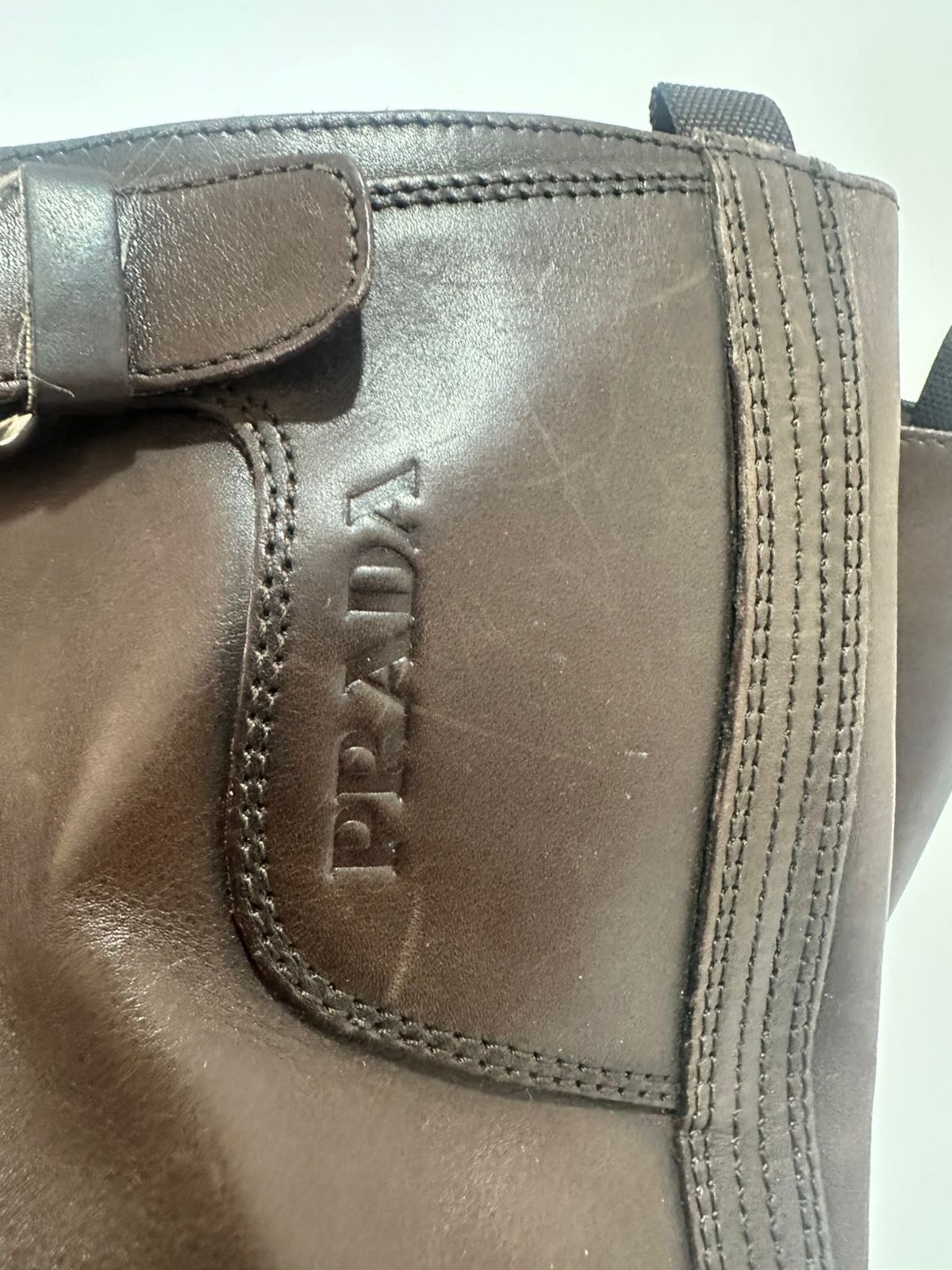 Prada PRADA mid calf brown boots EU40 Size US 10 / IT 40 - 4 Thumbnail