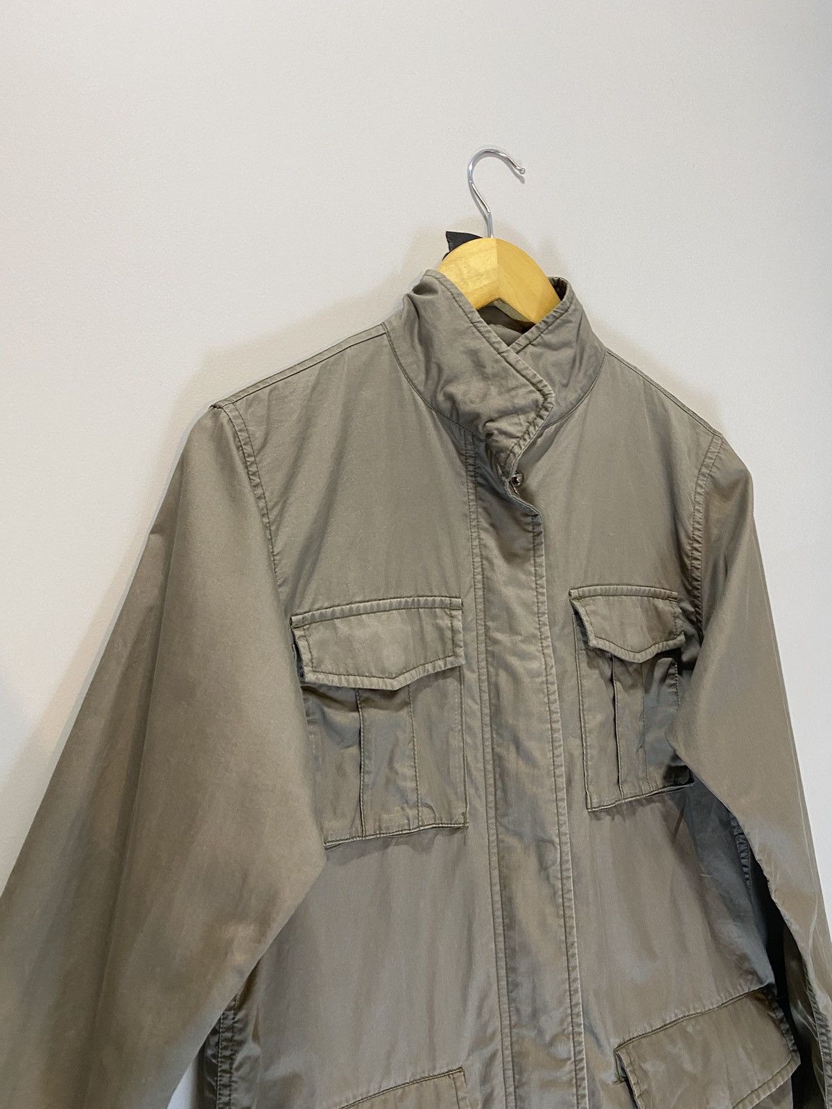 Stussy × Vintage Vintage 90s Stussy Khaki Field Jacket Military Workwear Size US M / EU 48-50 / 2 - 16 Thumbnail