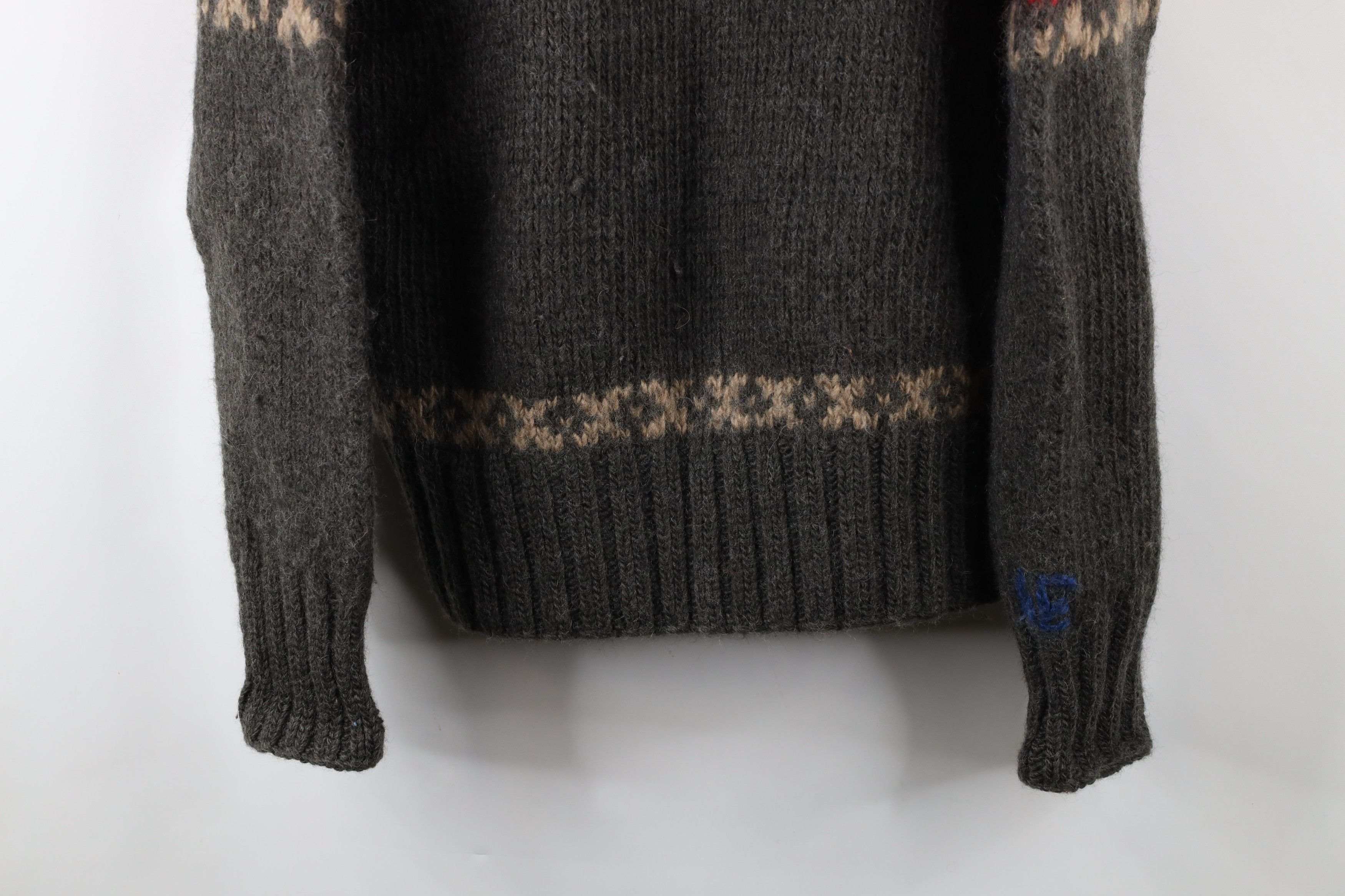 American Eagle Outfitters × Vintage Vintage Y2K American Eagle Knit Snowflake Half Zip Sweater Size US XL / EU 56 / 4 - 3 Thumbnail