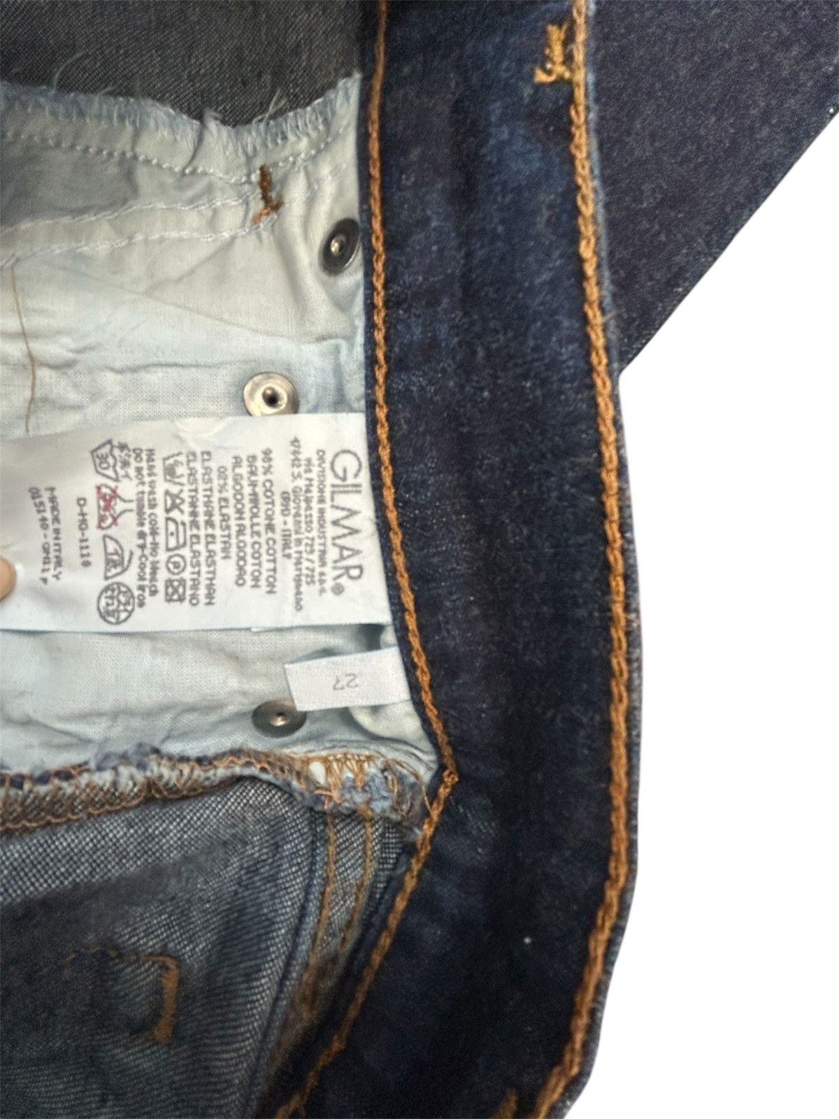 Iceberg Iceberg (Gilmar) Vintage Made in Italy Dark Wash Denim - NWT Size 26" / US 2 / IT 38 - 7 Thumbnail