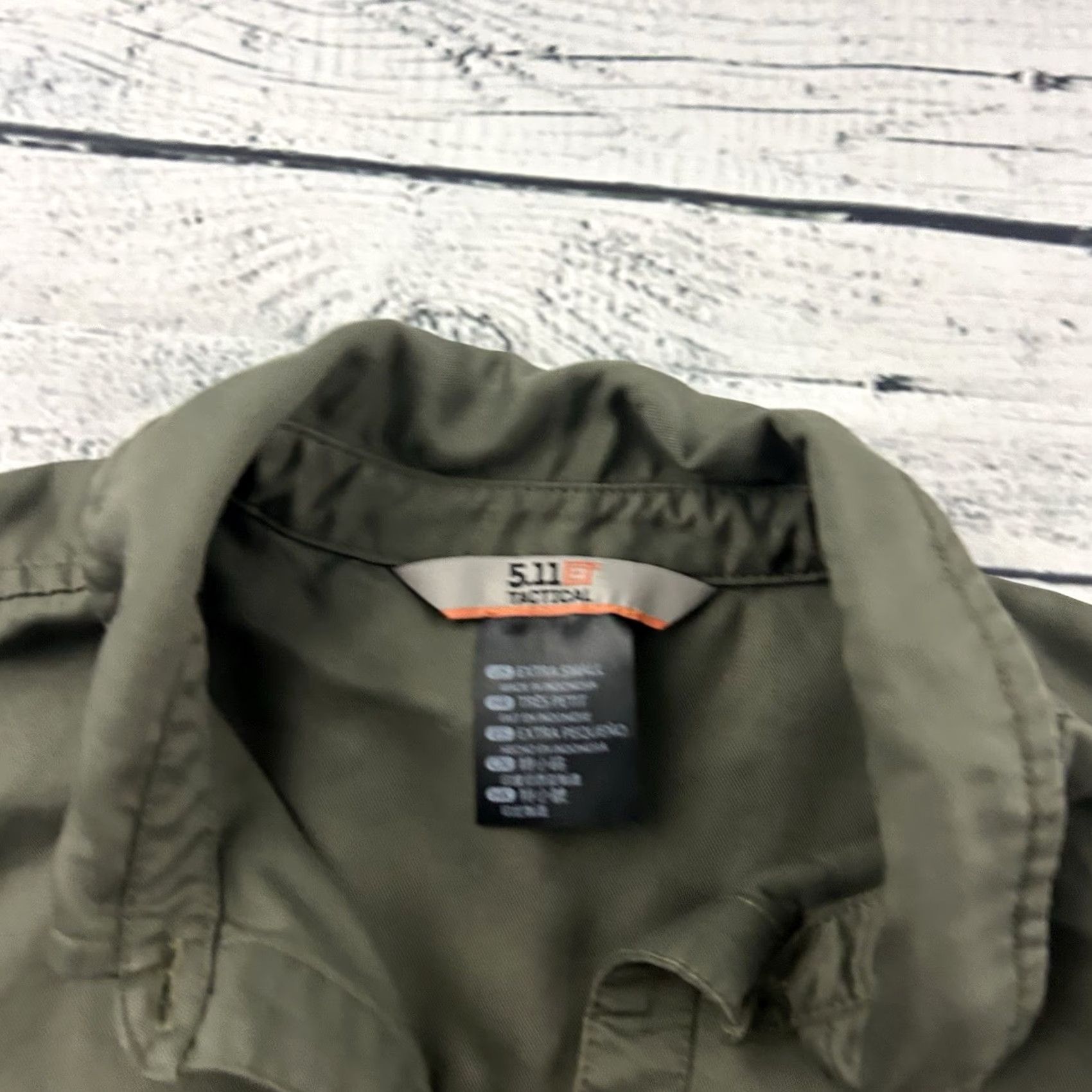 Vintage 5.11 Tactical Short Sleeve Button Front Shirt Women's XS Green Size XS / US 0-2 / IT 36-38 - 3 Thumbnail