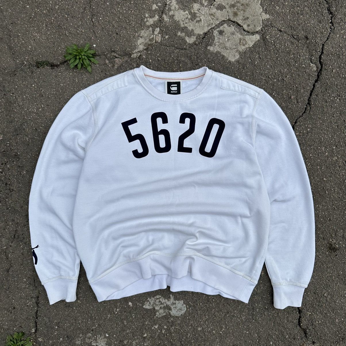 G-Star × Vintage Vintage G-Star Raw Sweatshirt Big Logo Y2K Style USA 00s Size US XXL / EU 58 / 5 - 1 Thumbnail