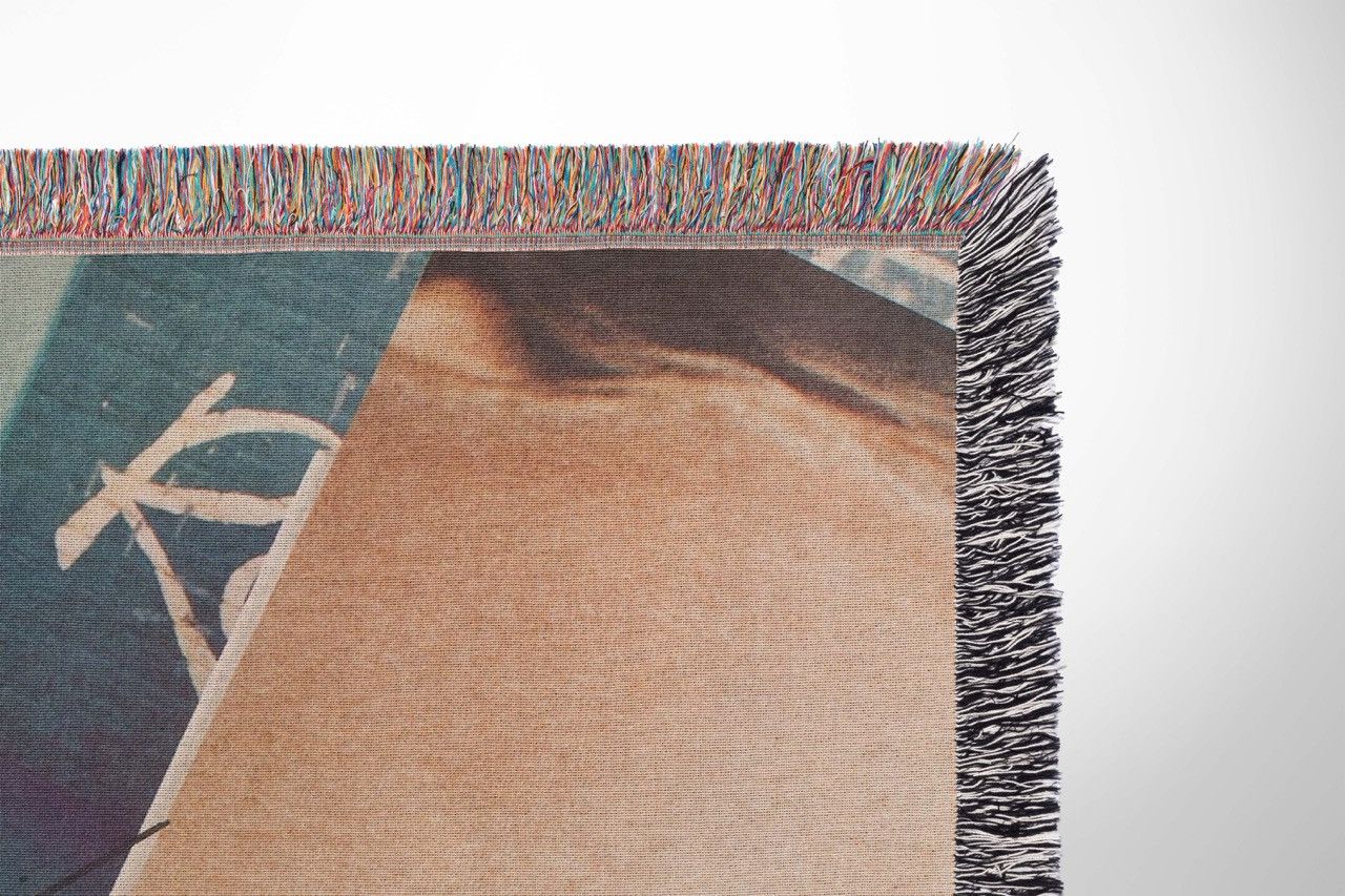 Yohji Yamamoto Yohji Yamamoto Blanket Woven Jacquard Art Fashion Gift Logo Size ONE SIZE - 3 Thumbnail