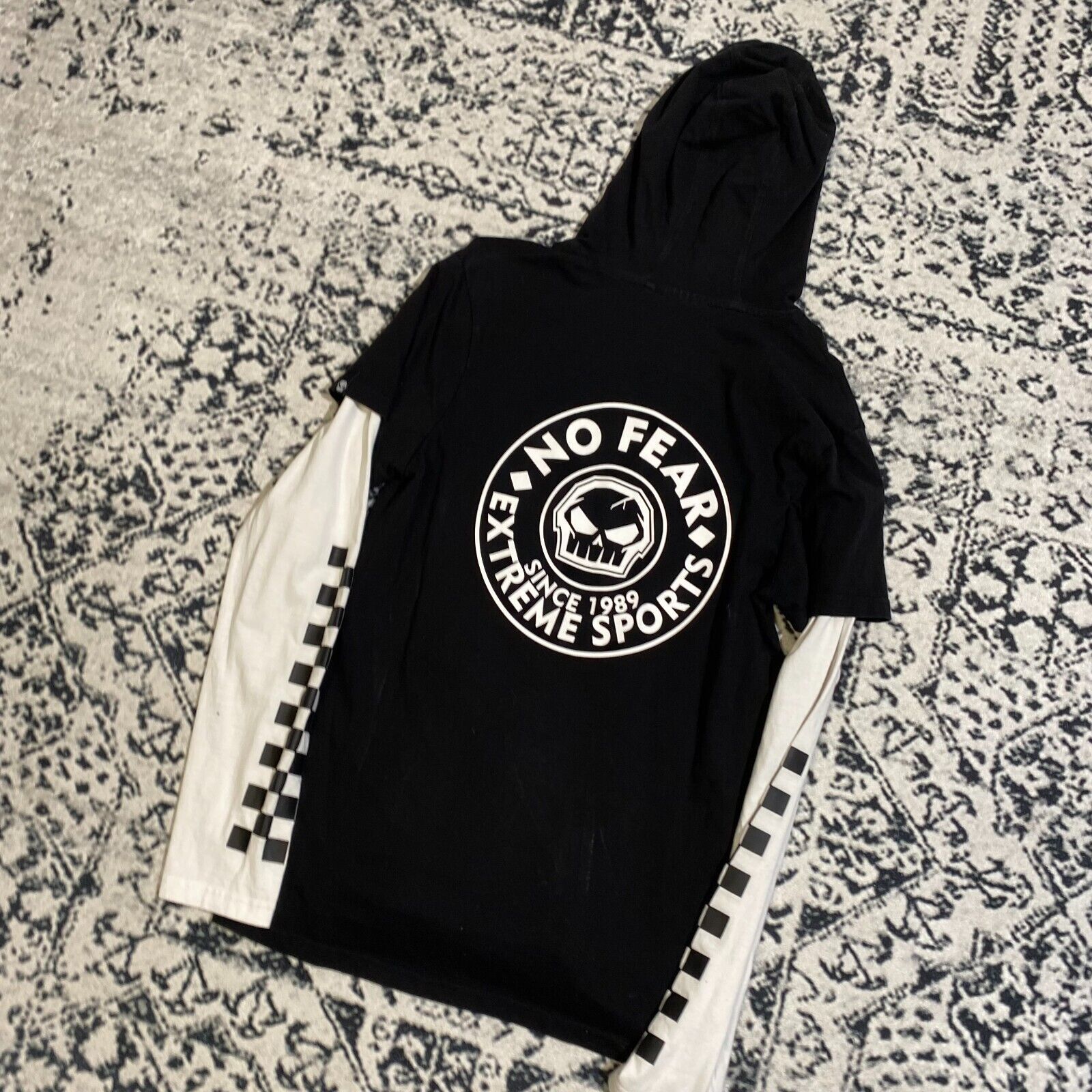No Fear × Vintage Vintage No Fear White Black Cotton Hoodie Size S Sk8 Y2k Size US S / EU 44-46 / 1 - 11 Thumbnail
