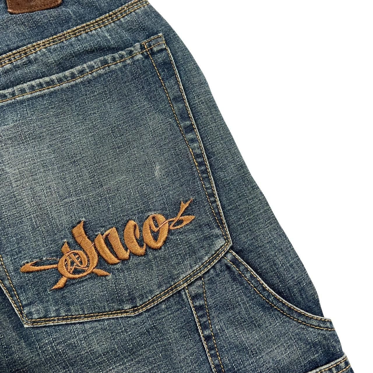 JNCO Vintage Jnco Embroidered Crown Denim Shorts / Jorts Waist 27 Size US 27 - 4 Thumbnail