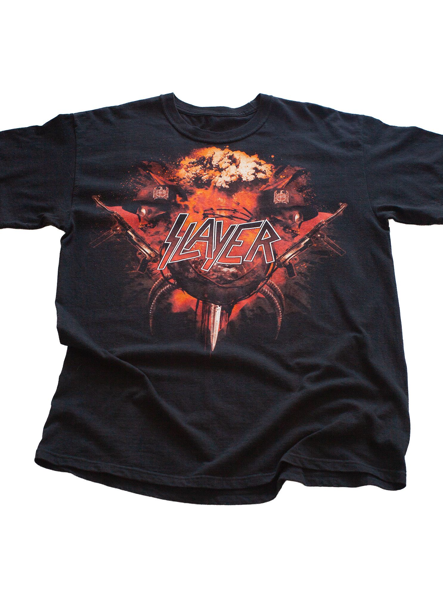 Band Tees Vintage 00s Slayer Metal Band Tour Promo T-Shirt Size US L / EU 52-54 / 3 - 1 Thumbnail