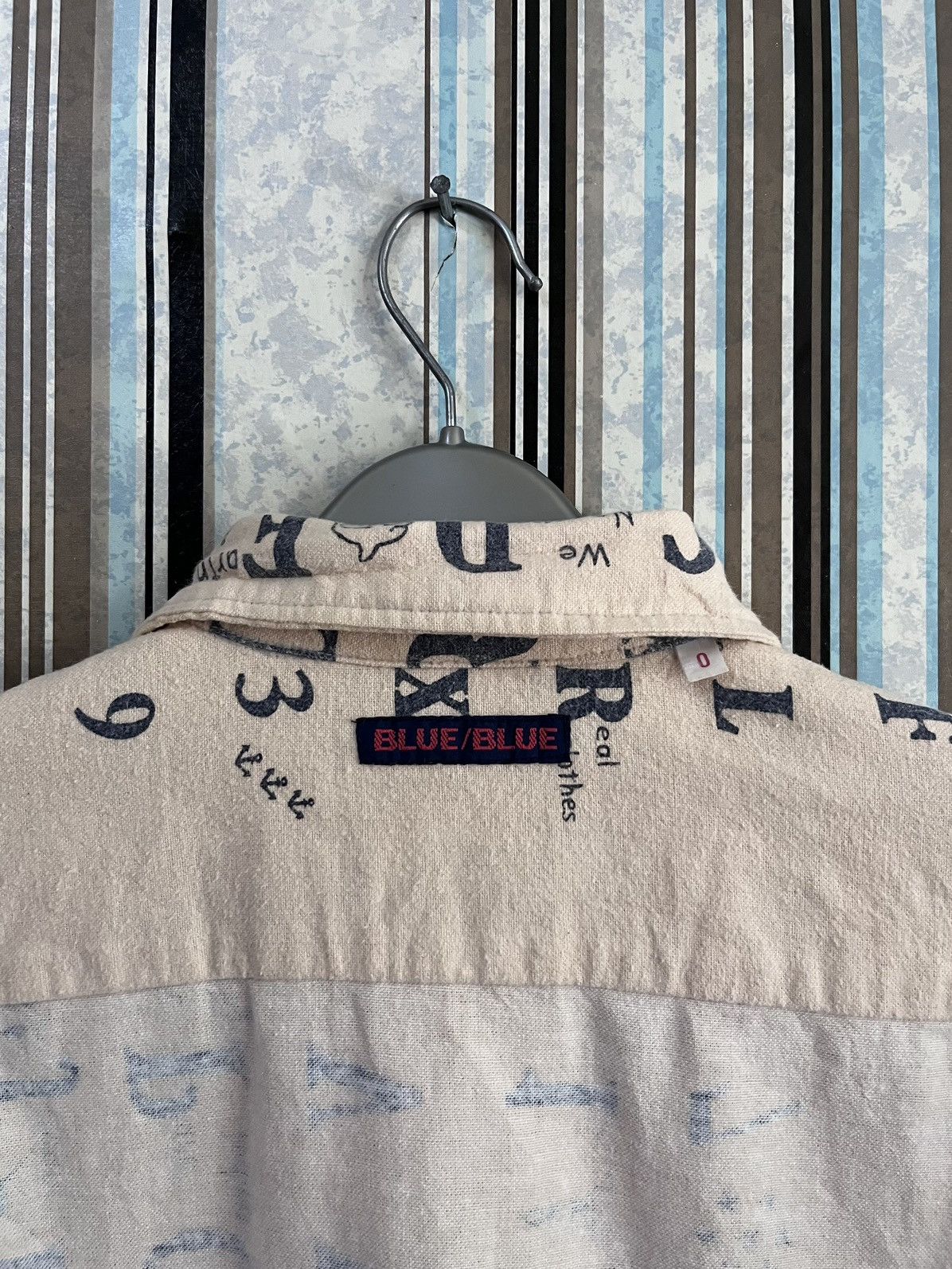 Blue Blue Japan 1990s SAMPLE edition hidden pocket arts #F3 Size US XS / EU 42 / 0 - 9 Thumbnail