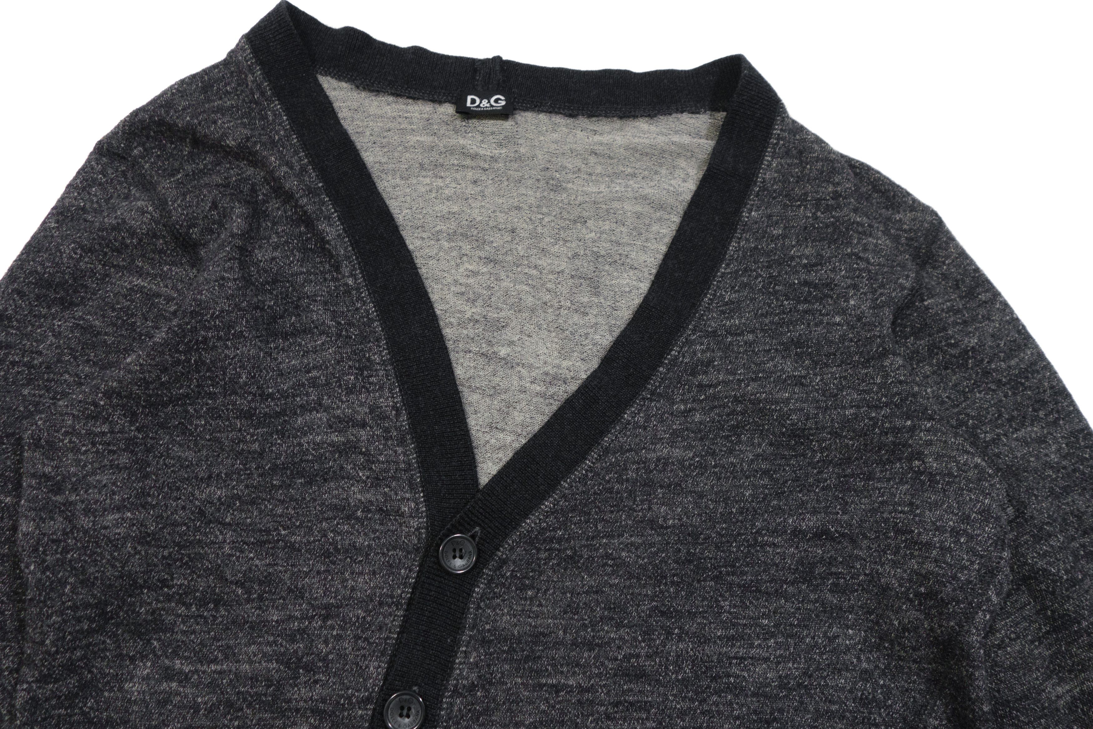 Dolce & Gabbana Asymmetric Button-Up Wool Blend Cardigan Size US L / EU 52-54 / 3 - 4 Thumbnail