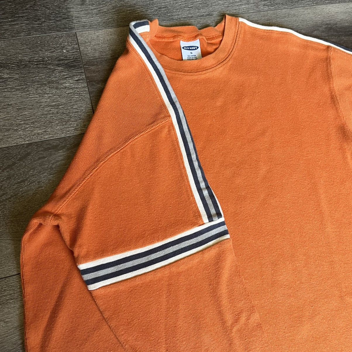 Old Navy Vintage 2000s Old Navy Point Zero Skater Stripe L/S Sweater Size US S / EU 44-46 / 1 - 4 Thumbnail