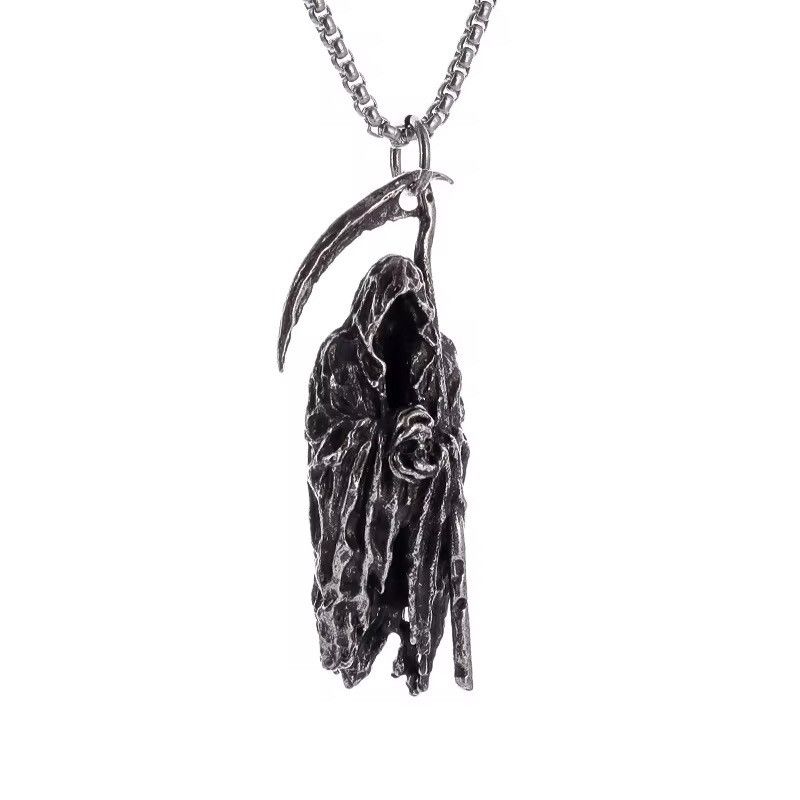Vintage Vintage Goth Hell Death Necklace Size ONE SIZE - 1 Thumbnail