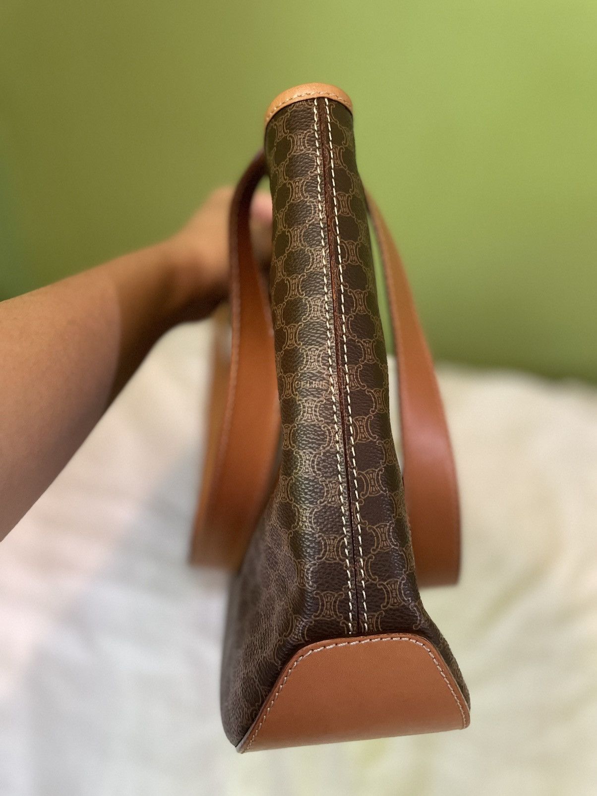Celine Celine Brown Macadam Tote Bag Size ONE SIZE - 5 Thumbnail