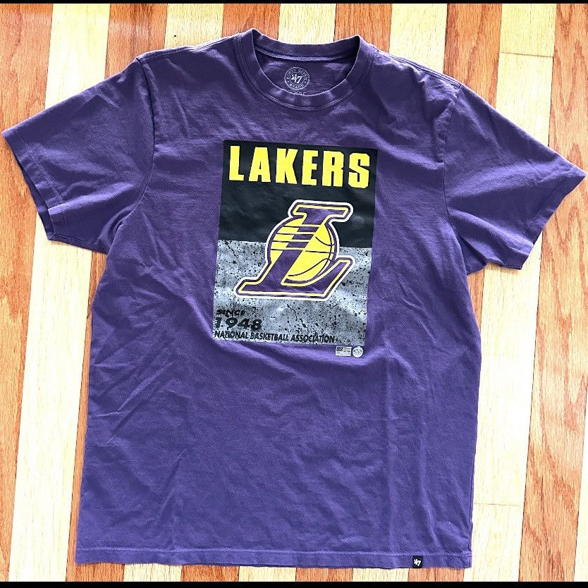 47 Brand '47 LA LOS ANGELES LAKERS NBA BASKETBALL SINCE 1948 TSHIRT Size US L / EU 52-54 / 3 - 1 Thumbnail
