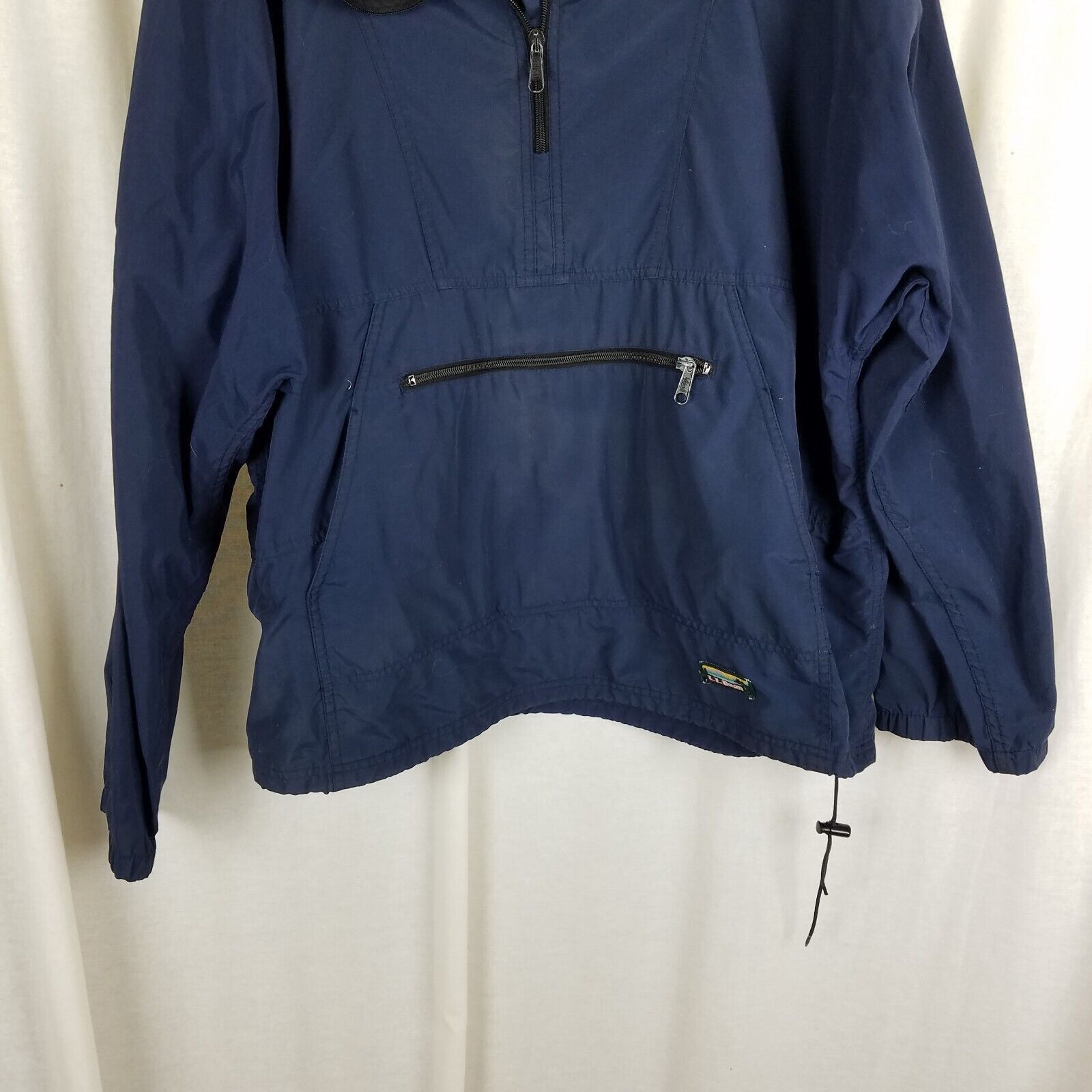 L.L. Bean Vtg LLBean Hooded Anorak Navy Pullover Jacket Windbreaker XL Size US XL / EU 56 / 4 - 3 Thumbnail