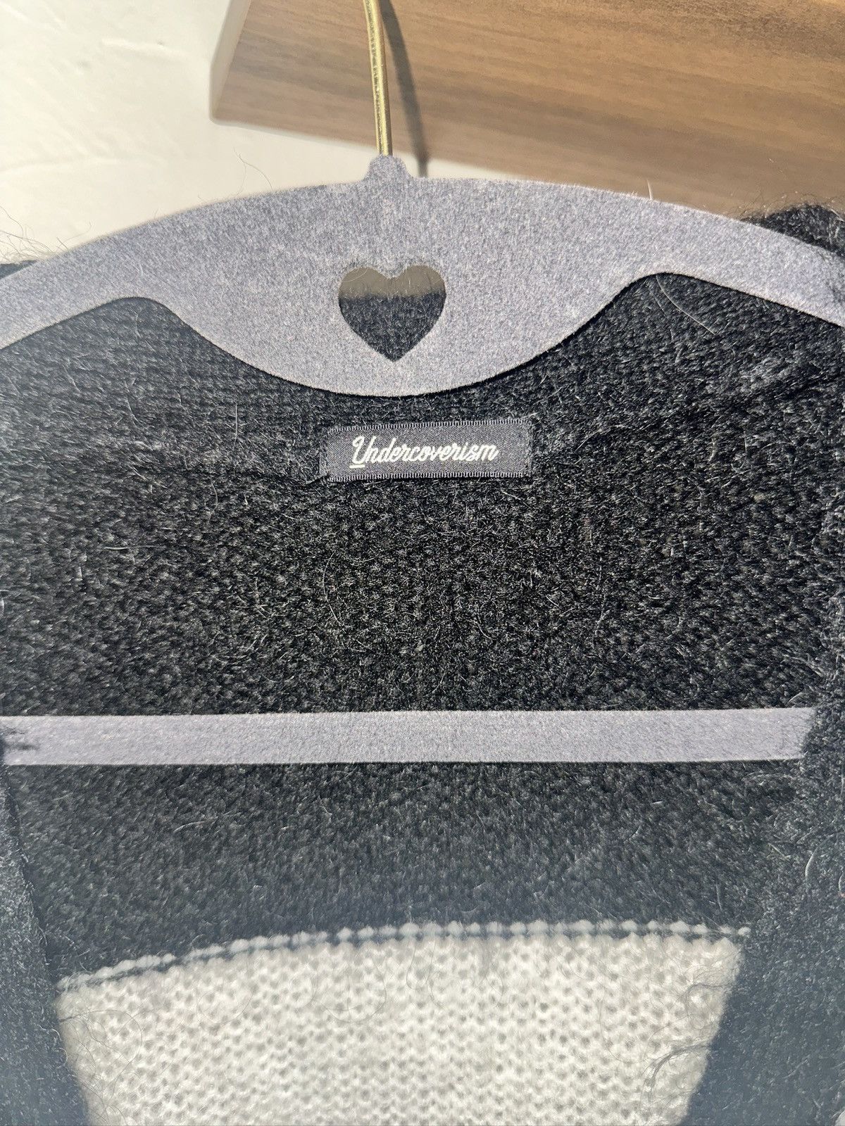 Undercover UNDERCOVER BLACK N WHITE STRIPED MOHAIR CARDIGAN Size US XL / EU 56 / 4 - 3 Thumbnail