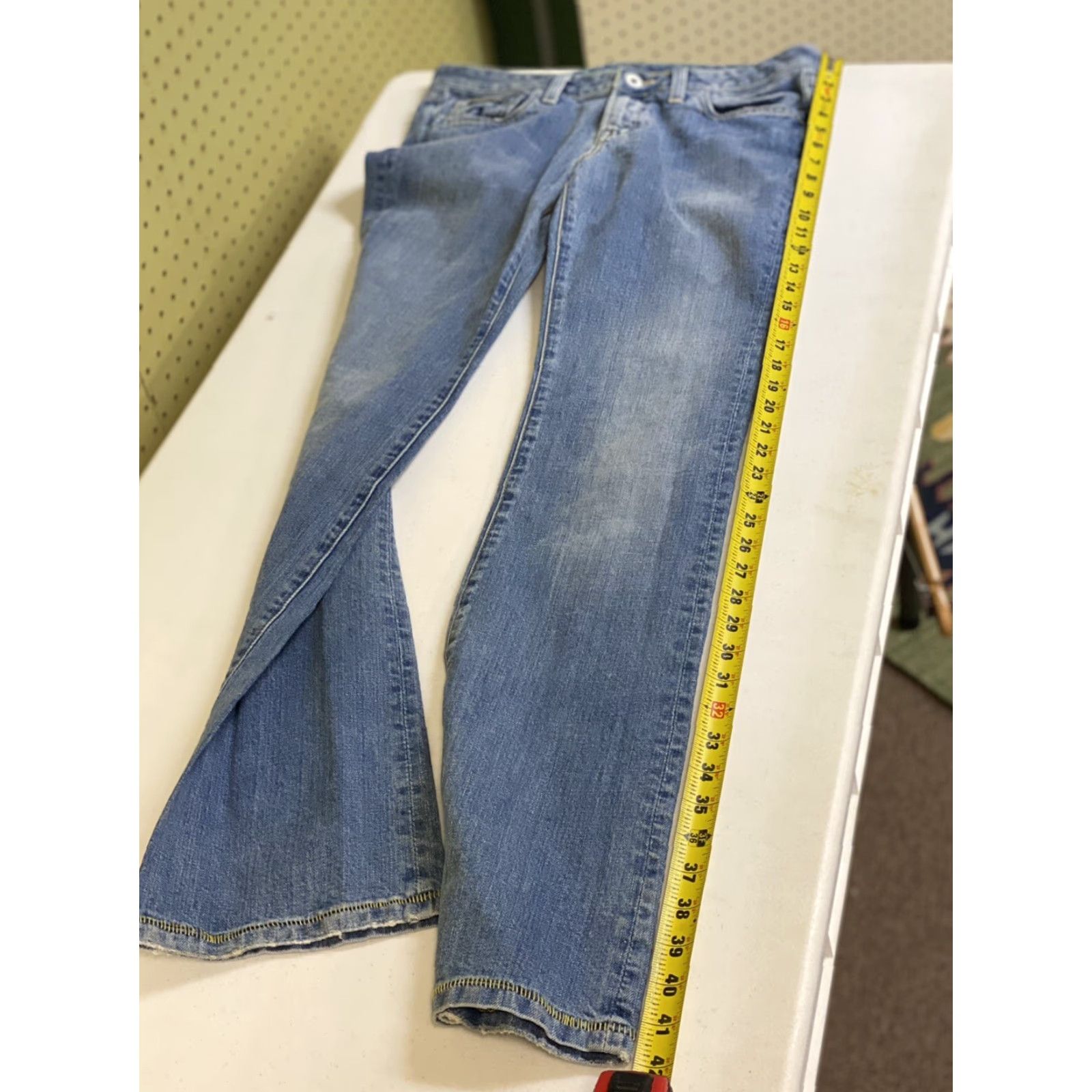 Denime VINTAGE Loomstate Jeans Bootcut Denim 30x34 Blue Low Rise Womens 30 Regular Girls? Size 30" / US 8 / IT 44 - 7 Thumbnail