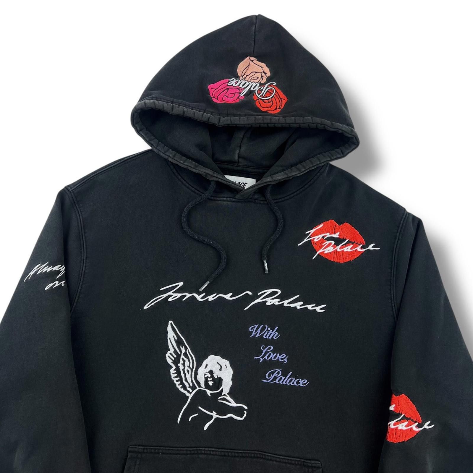 Palace Palace Love Letter Black Hoodie Size US M / EU 48-50 / 2 - 1 Thumbnail