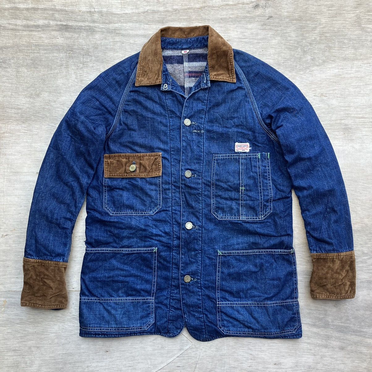 Vintage UNION MADE DOUBLE WORK CHORE DENIM JACKET Size US M / EU 48-50 / 2 - 1 Thumbnail