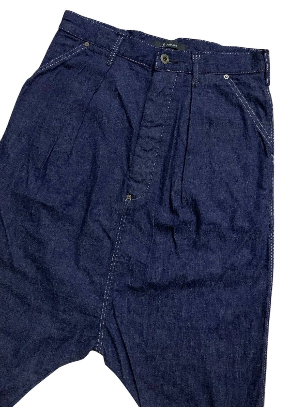 Yohji Yamamoto 💥Japanese designer John-bull Indigo Harajuku Harem Pant Size US 29 - 4 Thumbnail