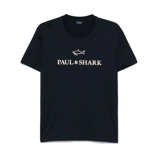 Paul & Shark PAUL & SHARK Men T-Shirts C0P1239 50E BLUE Size US XXL / EU 58 / 5 - 1 Thumbnail