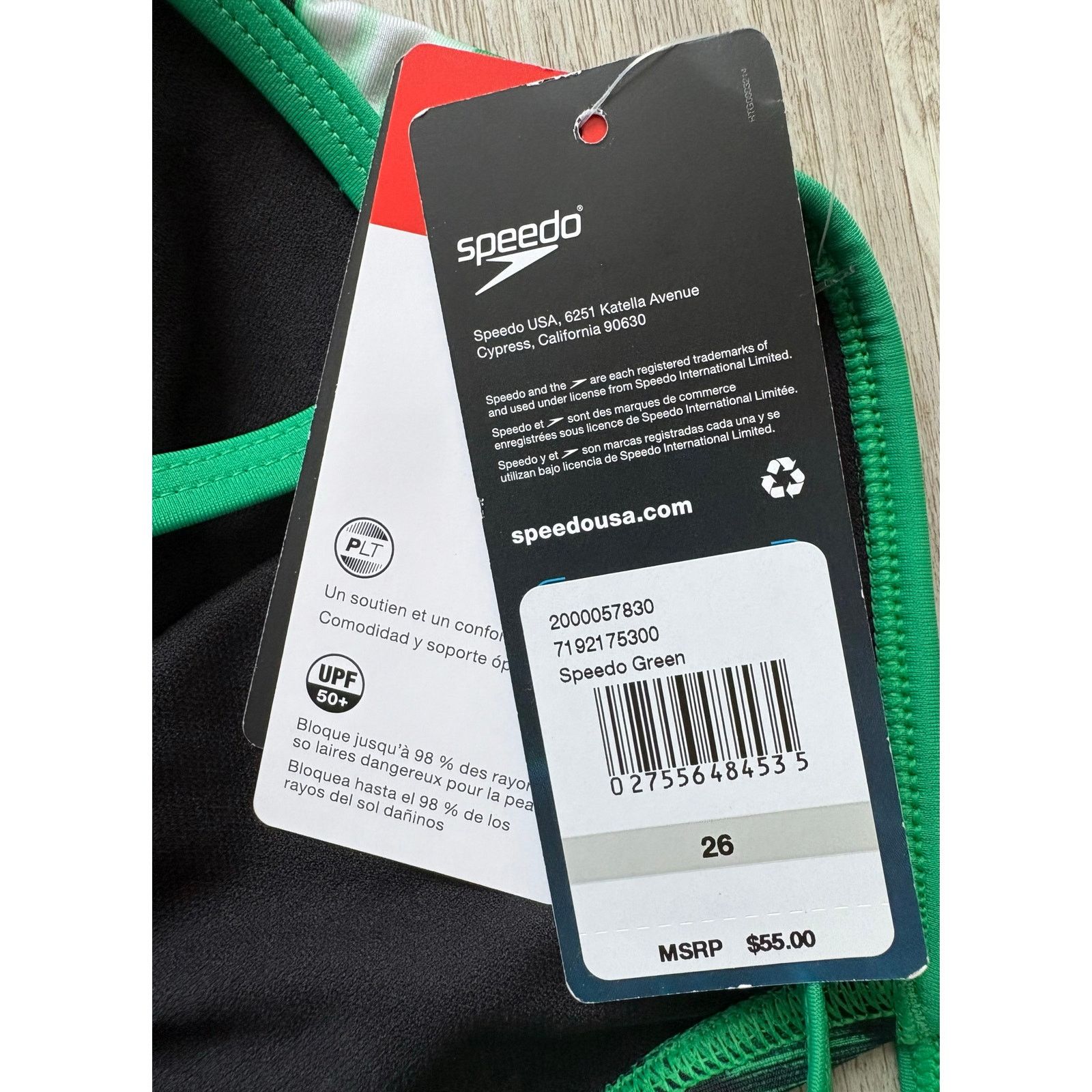 Speedo Speedo | Green Black Pro LT Bathing Swim Suit | NWT | 26 Size 4XL / US 24-26 - 4 Thumbnail
