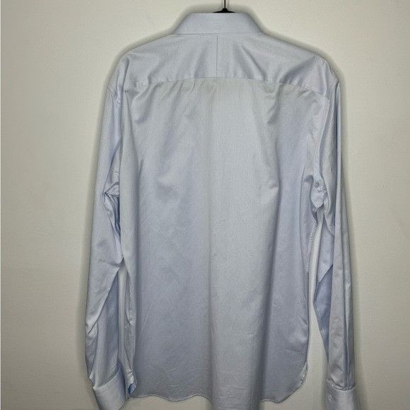 Ermenegildo Zegna Zegna Sea Island Cotton Long-Sleeve Tailoring Shirt Light Bl Size US M / EU 48-50 / 2 - 5 Thumbnail