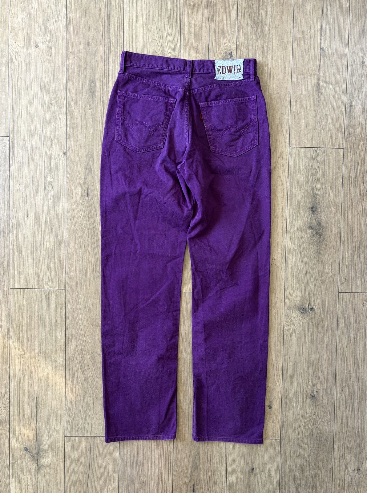 Edwin EDWIN 503 Regular Violet Purple Denim Jeans Size US 31 - 11 Thumbnail