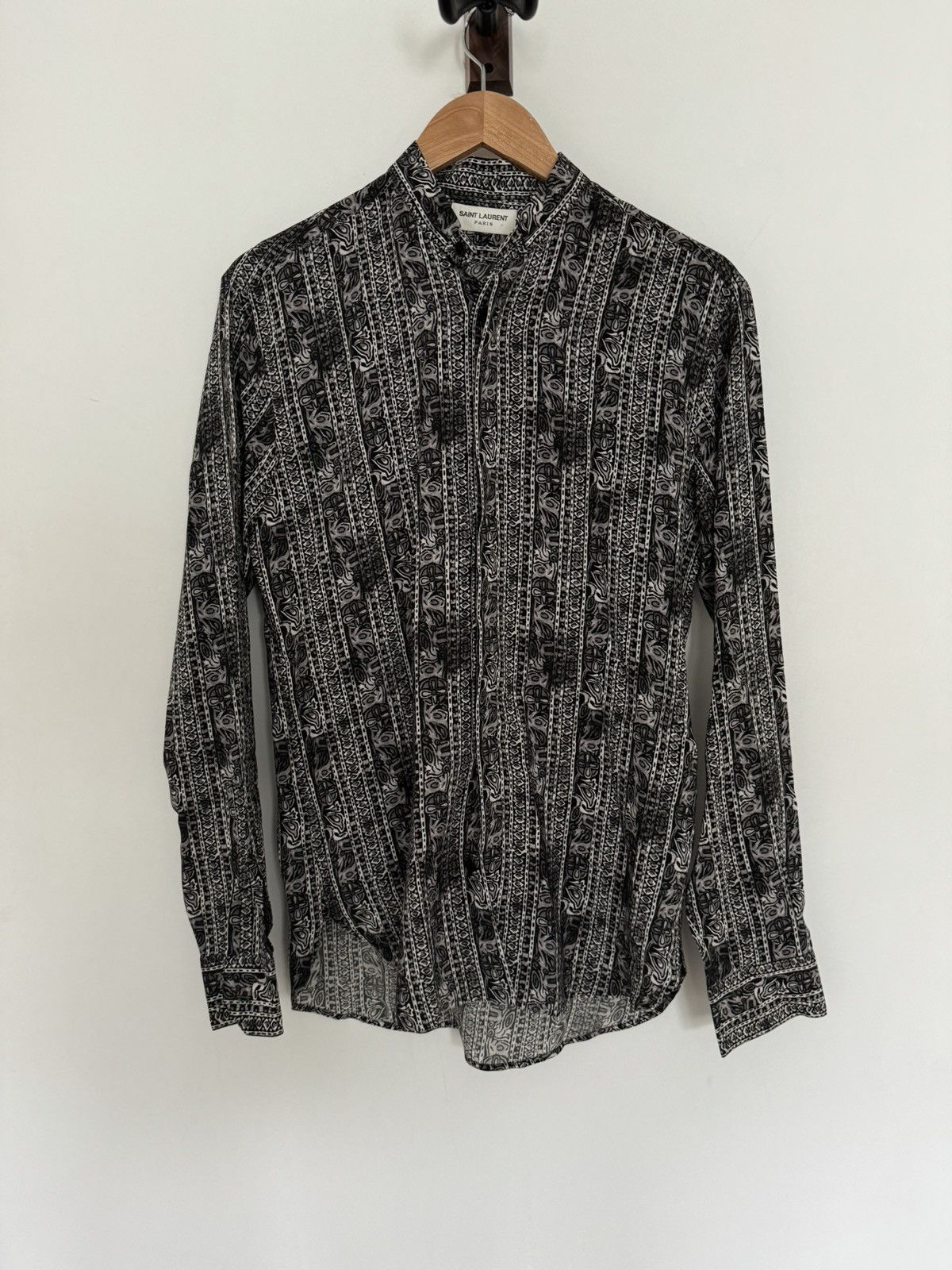 Saint Laurent Paris $990 Rare Silk Crepe Tunic 37 Size US S / EU 44-46 / 1 - 1 Thumbnail