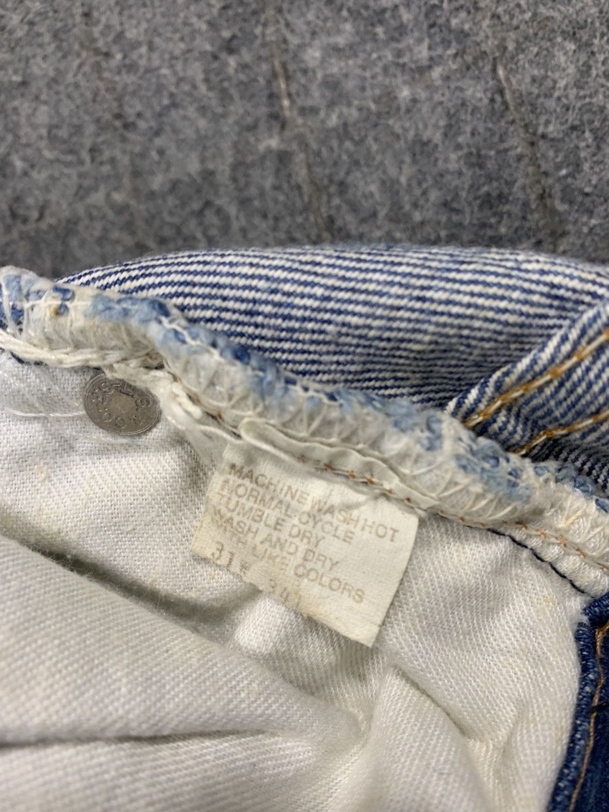Levi's Levis Strauss Lot 505 Indigo Denim Jeans Straight Cut Size US 30 / EU 46 - 8 Thumbnail