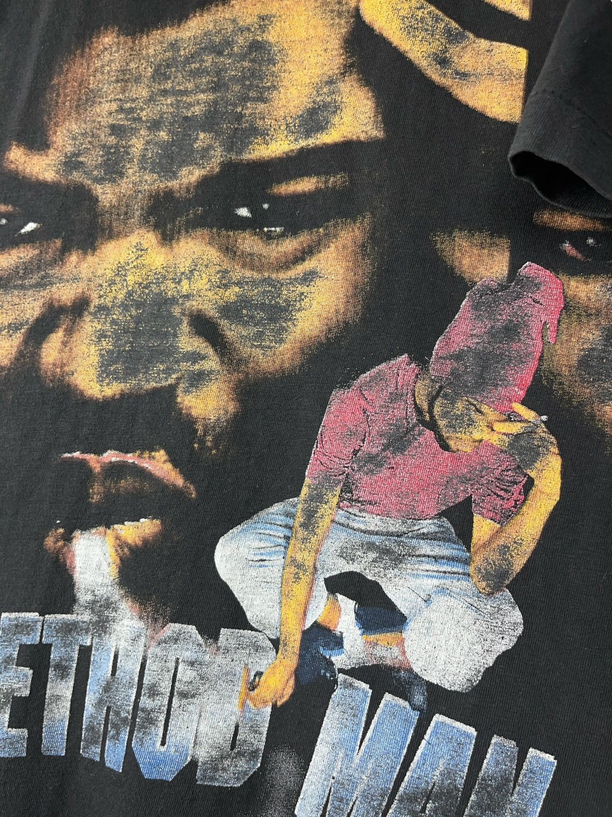 Rap Tees Vintage OG 90s Method Man Rap Tee Bootleg Wu Tang T-shirt Size US XL / EU 56 / 4 - 14 Thumbnail