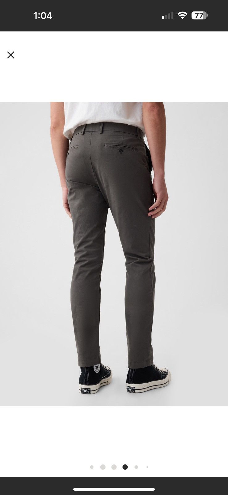 Gap × J.Crew × Polo Ralph Lauren NEW J.Crew 250 Skinny-fit Chino Onyx Grey Size 38 Size US 38 / EU 54 - 4 Thumbnail
