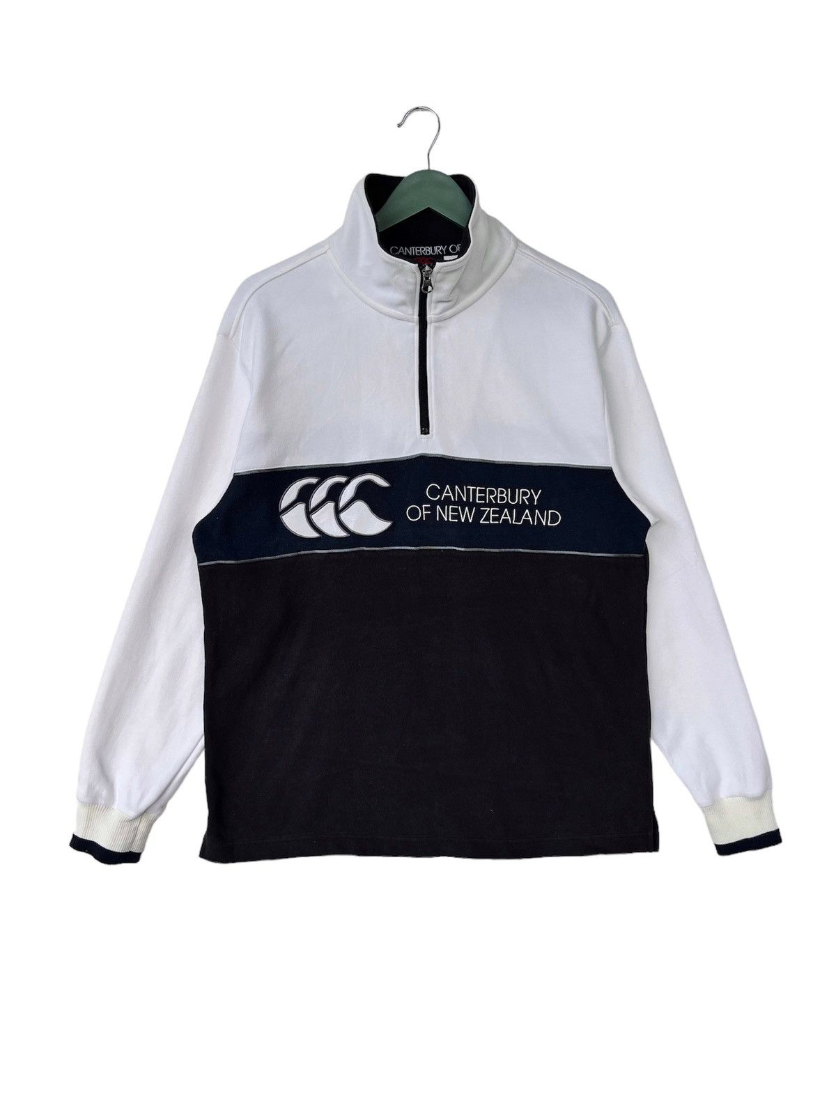 Canterbury of New Zealand Vintage Canterbury Half Zip Sweatshirt Size US M / EU 48-50 / 2 - 1 Thumbnail