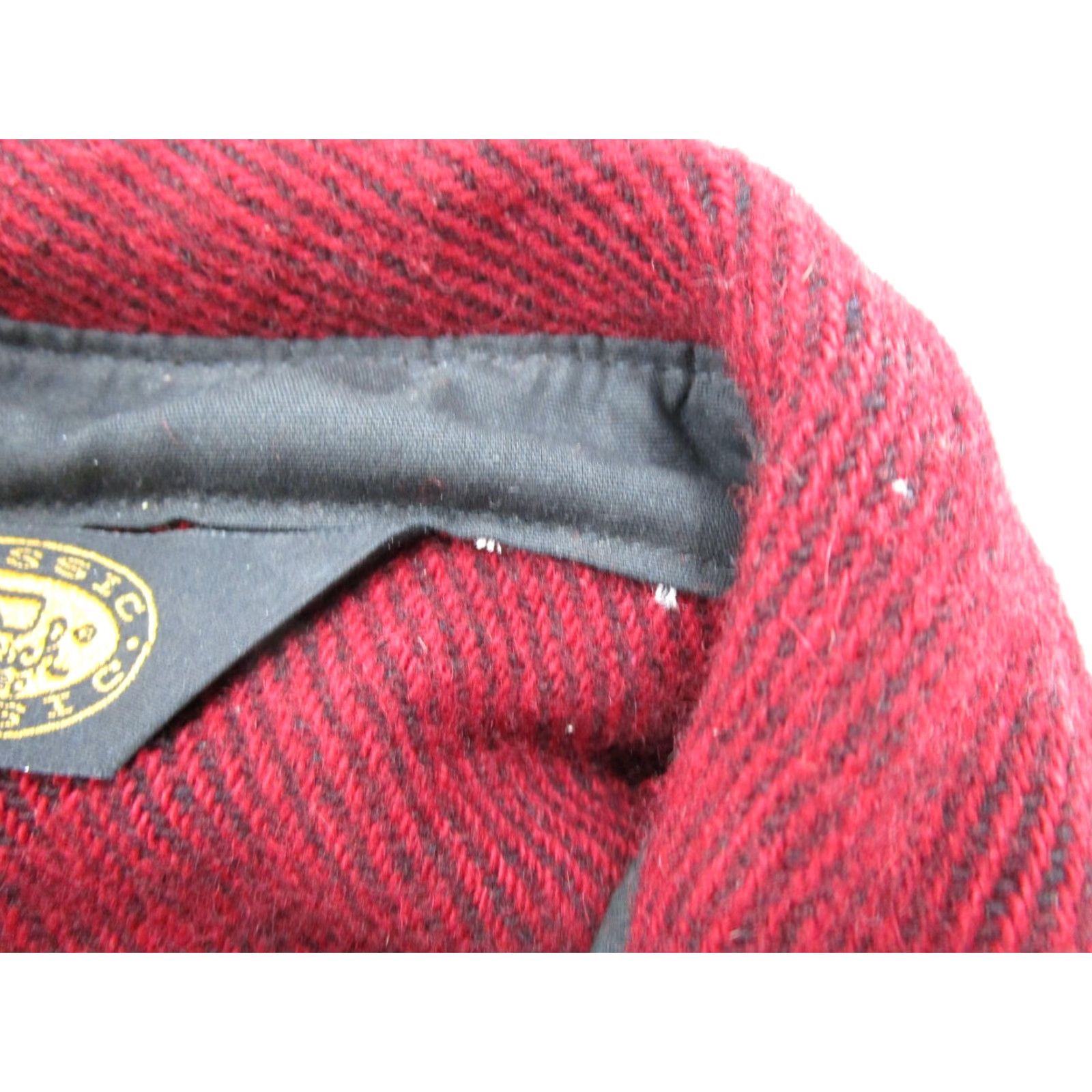 VINTAGE Woolrich Shirt Jacket Wool Red Men’s L Shirt Jacket Woolrich Woolen Mills 70s Outdoor USA Mens