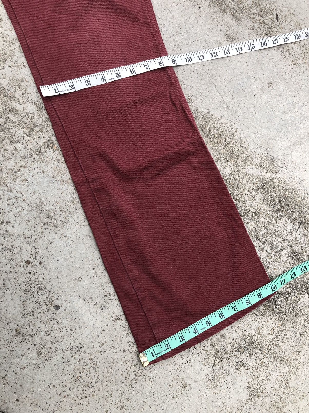 Japanese Brand FLARED⚡️⚡️SOUTH ROAD Japan Maroon Chinos Pants Size US 34 / EU 50 - 10 Thumbnail