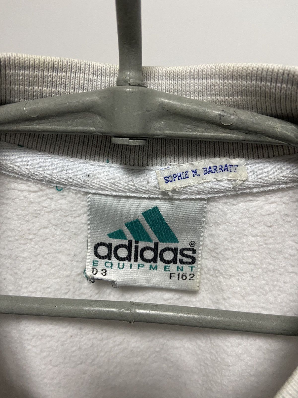 Adidas × Vintage Adidas Equipment Vintage big Logo Sweatshirt oversize Size US S / EU 44-46 / 1 - 7 Thumbnail