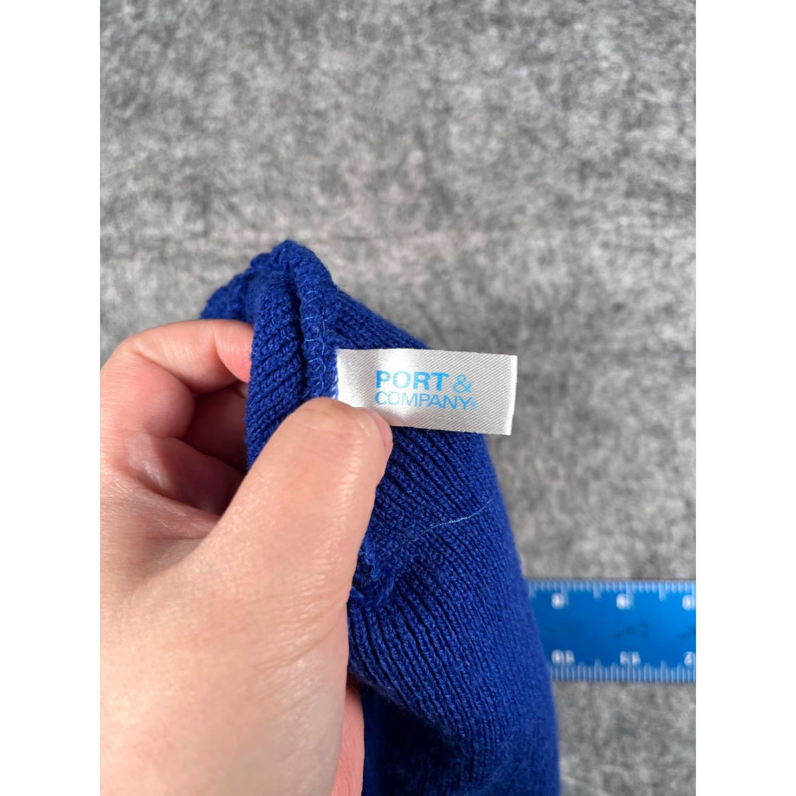 Port & Company Port & Company Cyprus Football Beanie Toque Adult One Size Blue MLS Acrylic Hat Mens Size ONE SIZE - 7 Thumbnail