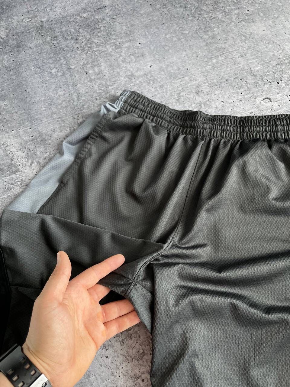 Nike Vintage Nike 90’s Y2K Style Drill Grey Shorts Rap Size US 32 / EU 48 - 7 Thumbnail