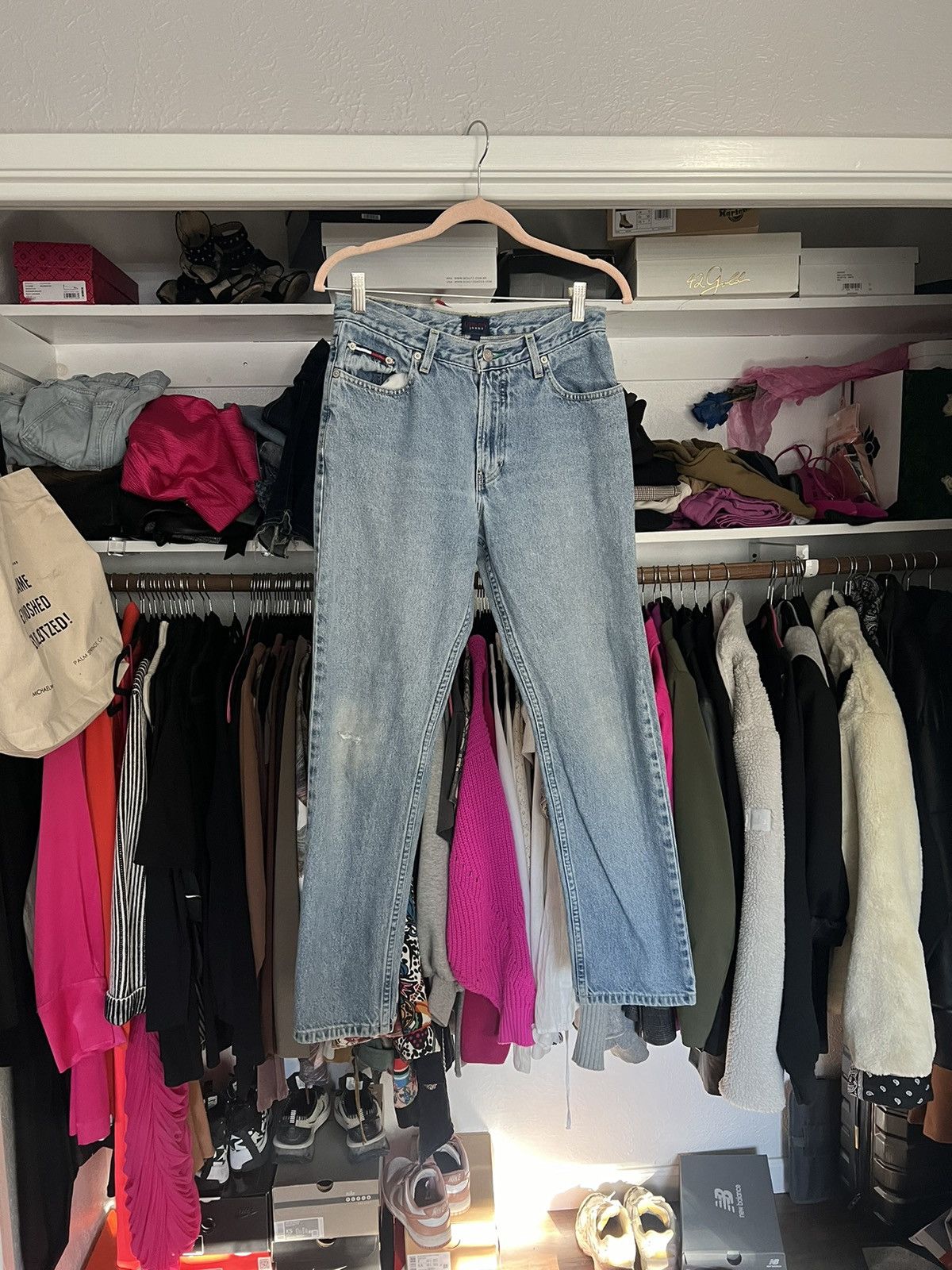 Tommy Hilfiger × Vintage Vintage 90s Tommy Hilfiger distressed relaxed fit jeans Size 27" / US 4 / IT 40 - 11 Thumbnail