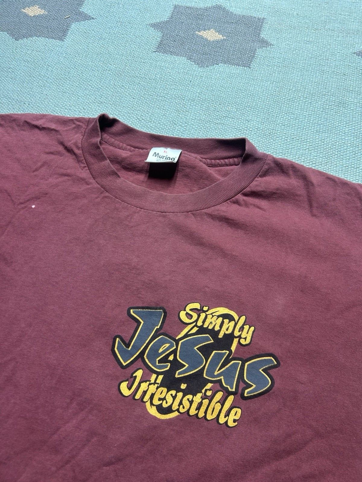 Vintage 90s t shirt Jesus simp irresistible Pepsi living epistles XL Size US XL / EU 56 / 4 - 11 Thumbnail