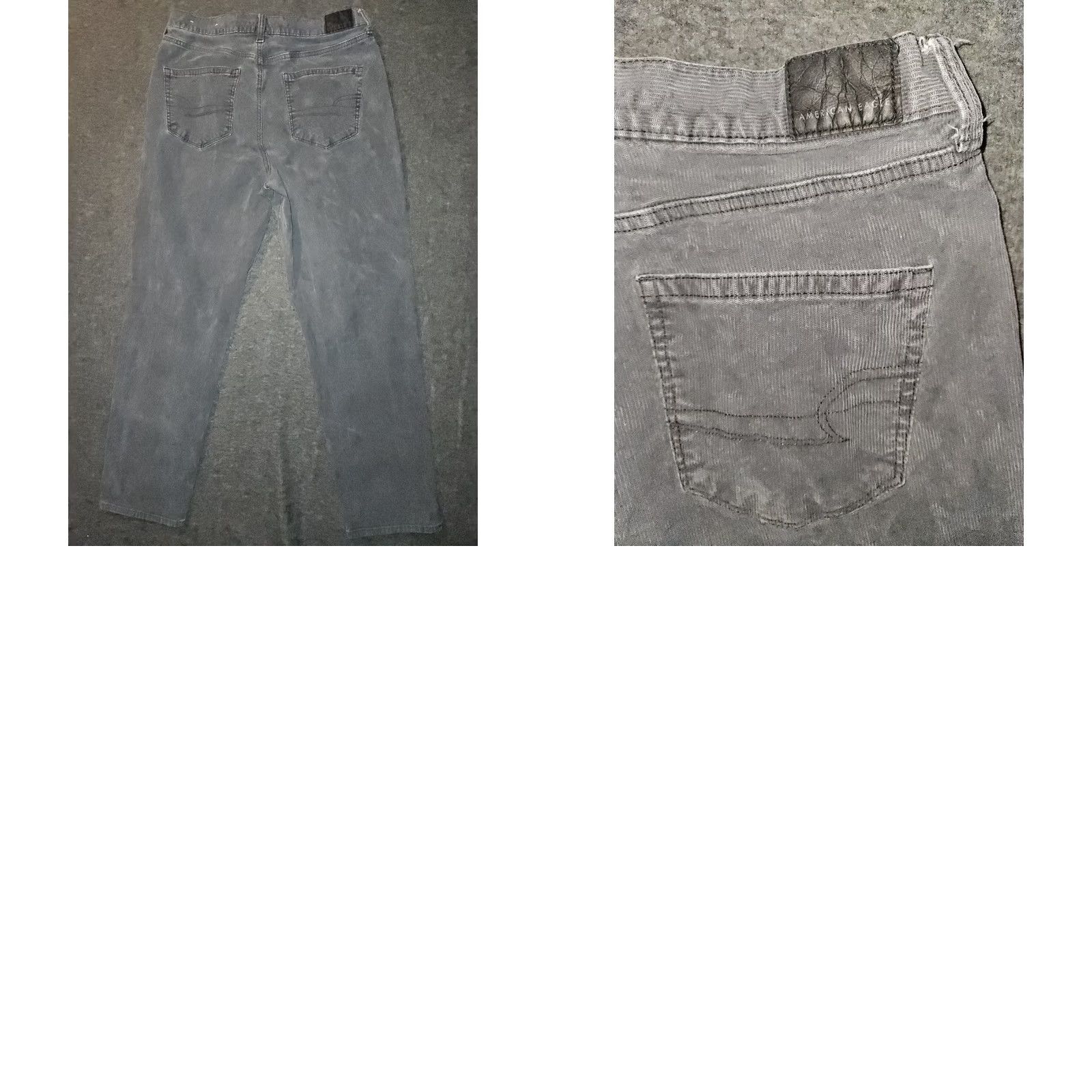 American Eagle Outfitters VINTAGE American Eagle Corduroy Jeans Women's 10 Gray High Rise Preppy City Mom Size 32" / US 10 / IT 46 - 8 Thumbnail