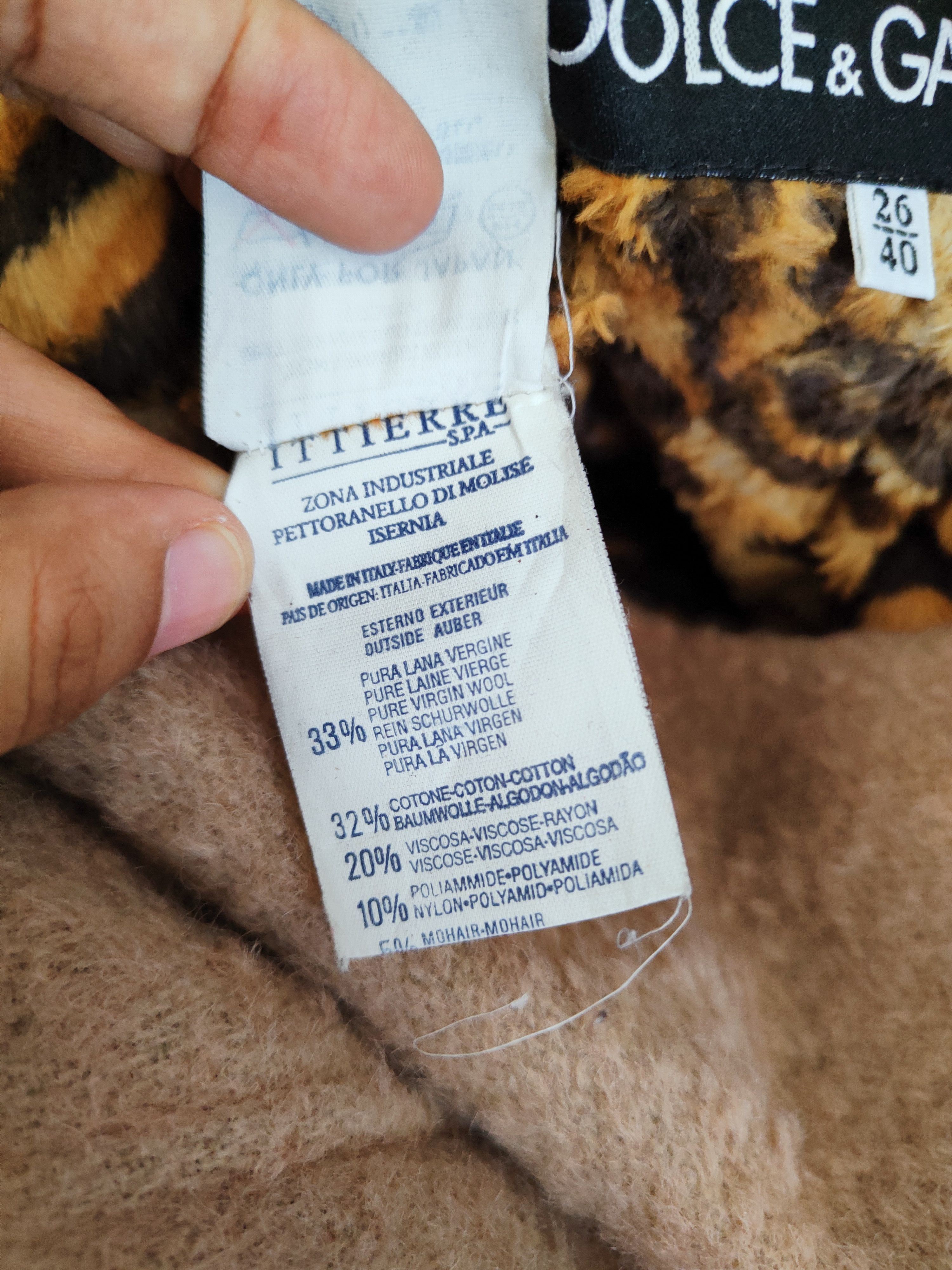 Dolce & Gabbana × Vintage Dolce & Gabbana Brown Fur Peacoat Size L / US 10 / IT 46 - 16 Thumbnail