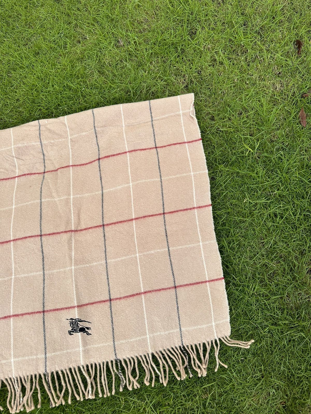 Burberry × Vintage BURBERRY VINTAGE BIG LOGO LUXURY SCARF Size ONE SIZE - 5 Thumbnail