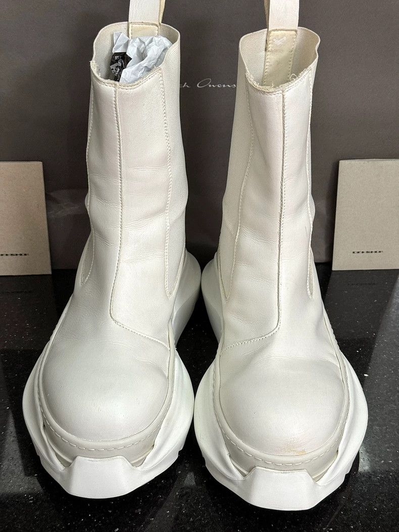 Rick Owens Rick Owens White Chelsea Boots with Thick Sole-dmc Size US 8 / EU 41 - 1 Thumbnail