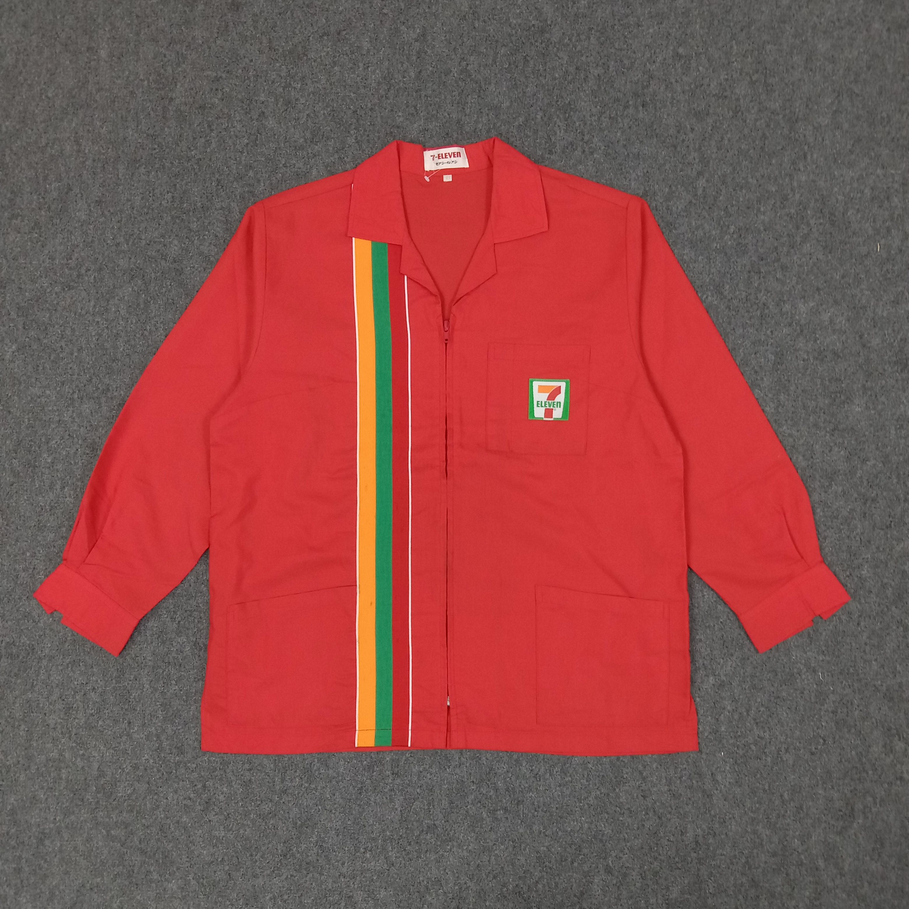 Japanese Brand × Vintage 7 Eleven Japanese Brand Work Shirt Jacket Size US M / EU 48-50 / 2 - 1 Thumbnail
