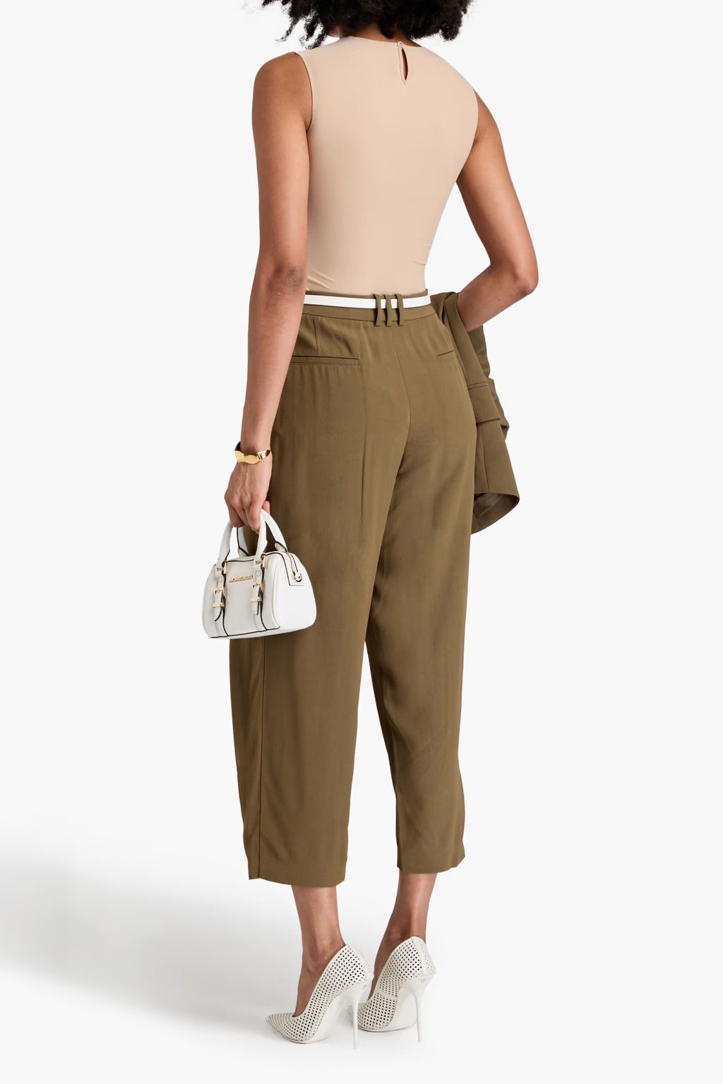 Balmain o1y0625 Casual Pant in Military Green Size 28" / US 6 / IT 42 - 3 Thumbnail