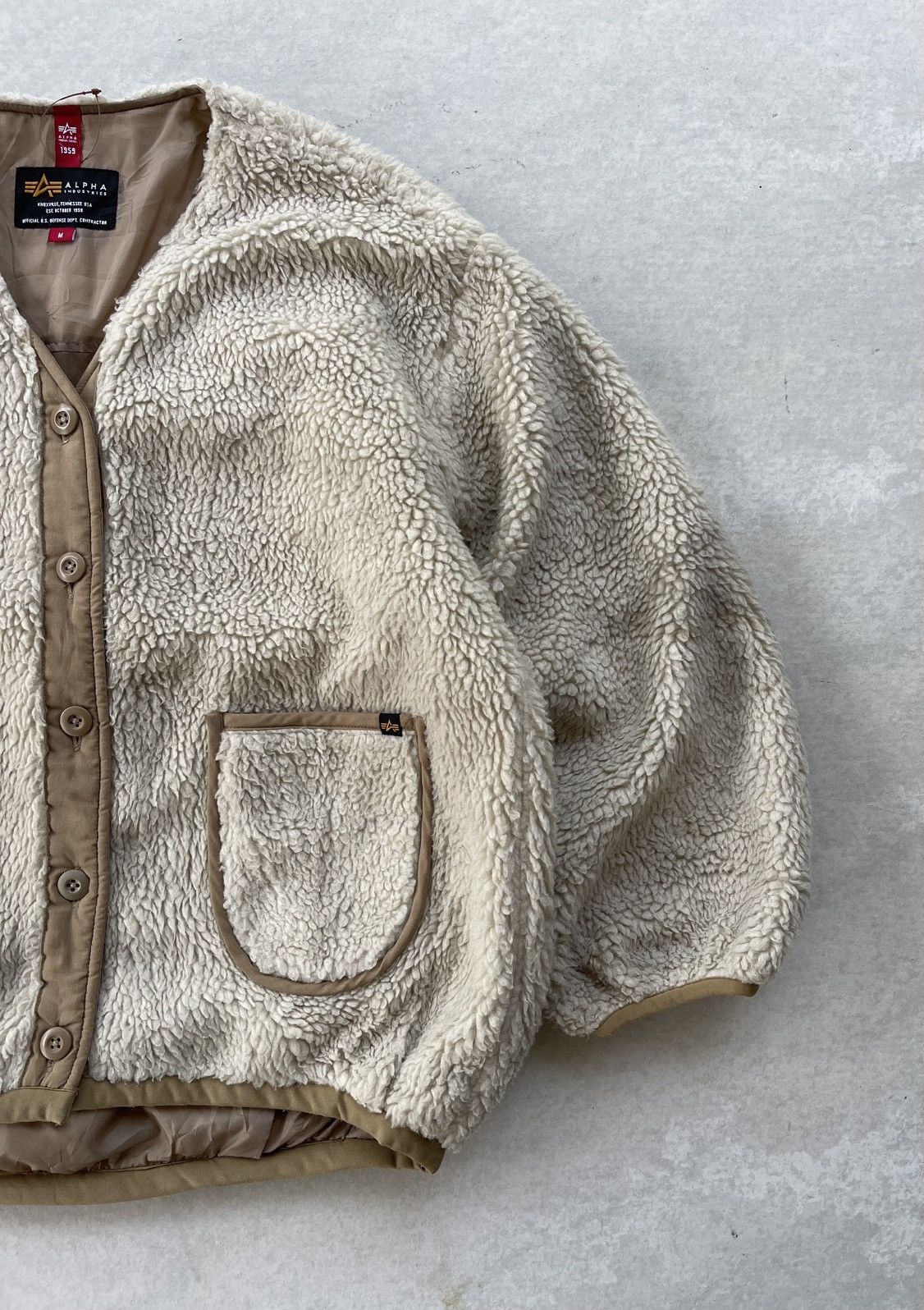Alpha Industries × Japanese Brand ALPHA INDUSTRIES DEEP PILE FLEECE JACKET Size M / US 6-8 / IT 42-44 - 6 Thumbnail