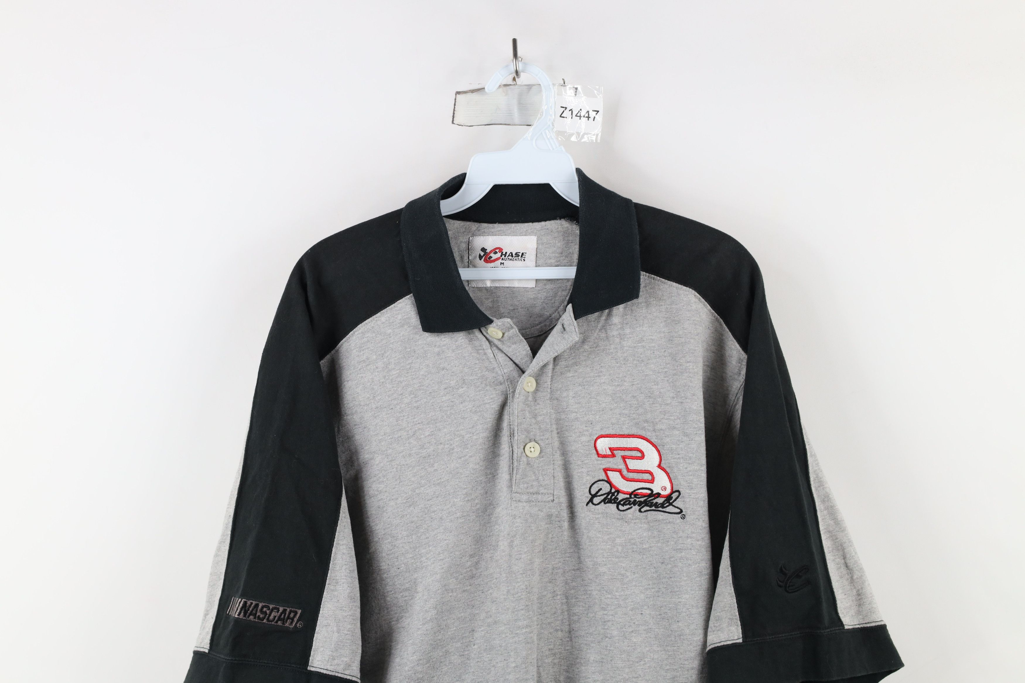 Vintage Vintage 90s NASCAR Dale Earnhardt Racing Polo Shirt Cotton Size US M / EU 48-50 / 2 - 2 Thumbnail