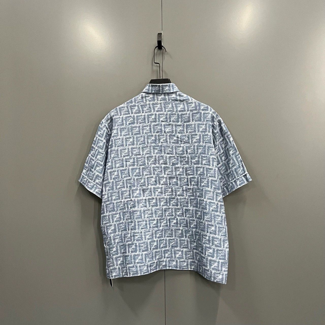 Fendi fendi blue short sleeve patterned shirt Size US M / EU 48-50 / 2 - 2 Thumbnail