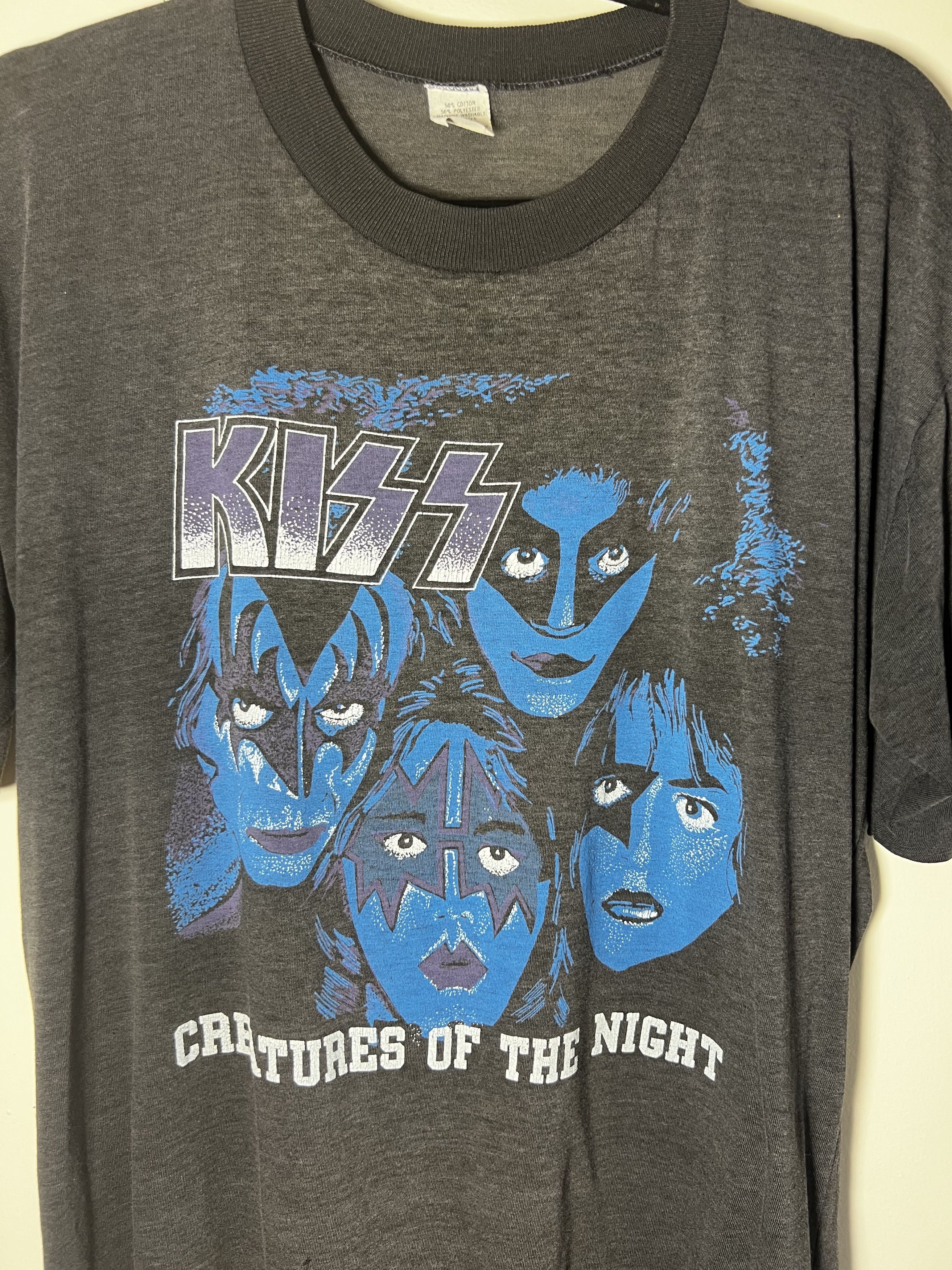 Band Tees Vintage 80's Kiss Creatures of the Night Band T-Shirt Size US L / EU 52-54 / 3 - 2 Thumbnail