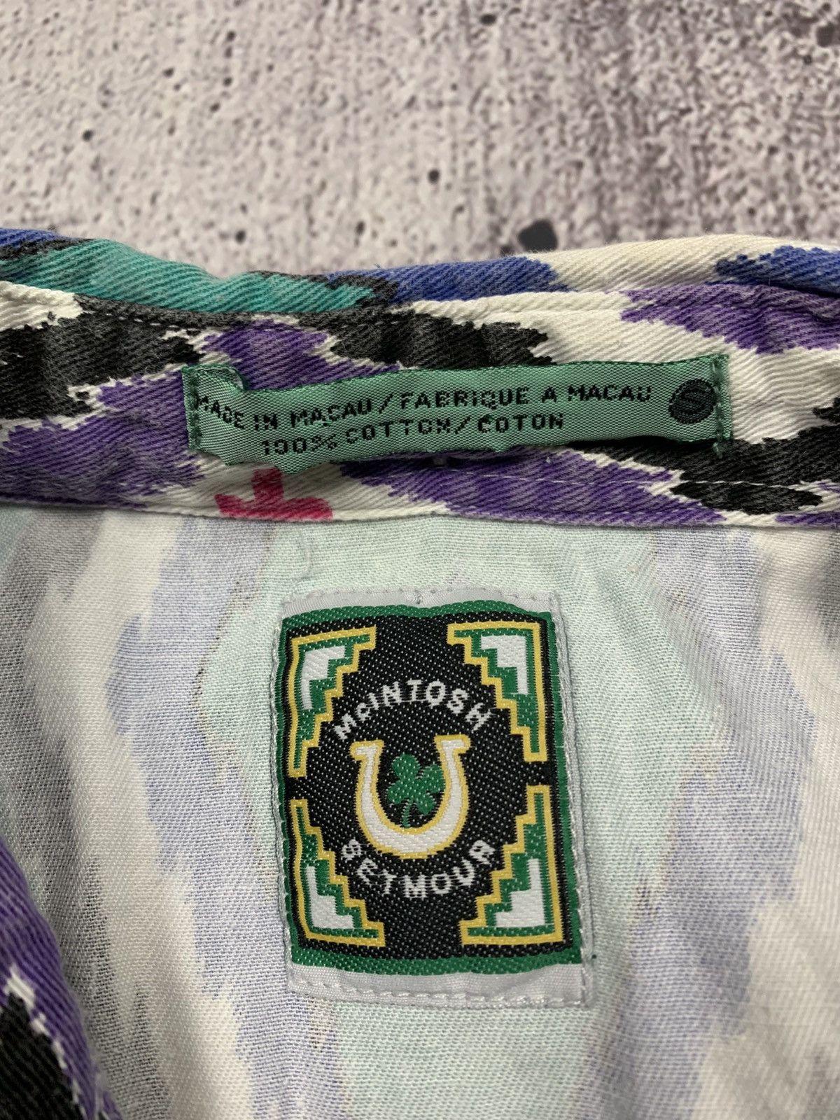 If Six Was Nine Mcintosh Seymour Shirt Vintage Aztek Style Rare Designer Size US M / EU 48-50 / 2 - 5 Thumbnail