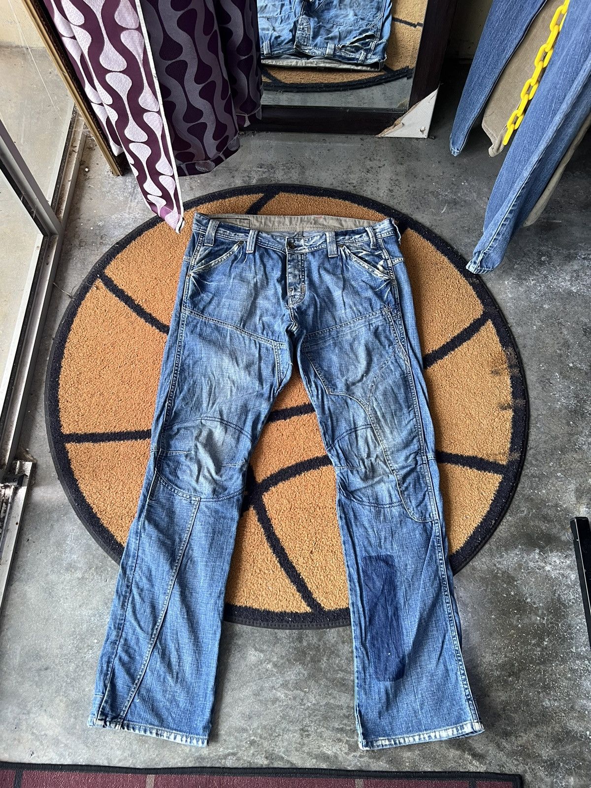 G-Star 🔥G-Star Raw Double Knees Distressed Denim Size US 37 - 1 Thumbnail
